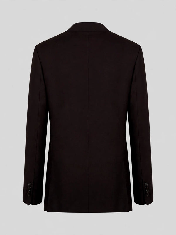 Espresso Two-Button Notch-Lapel Suit Jacket 09