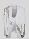 Ivory Crystal Shawl-Collar Tuxedo Jacket 07