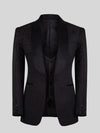Onyx Jet Scatter Shawl-Collar Tuxedo Jacket 07