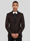 Espresso Two-Button Notch-Lapel Suit Jacket 05