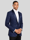 Navy Paisley-Jacquard Satin-Welt Shawl-Collar Tuxedo Jacket 03