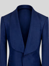 Royal Sapphire Diamond-Textured Shawl-Collar Tuxedo Jacket 08