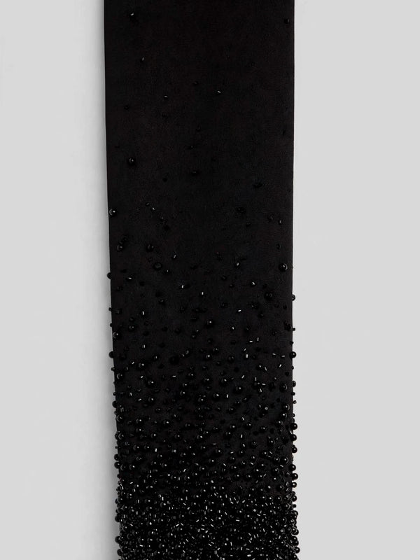 Onyx Jet Bead-Gradient Peak-Lapel Double-Breasted Tuxedo Jacket 10