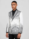Ivory Jet Crystal Cascade Peak-Lapel Double-Breasted Tuxedo Jacket 06