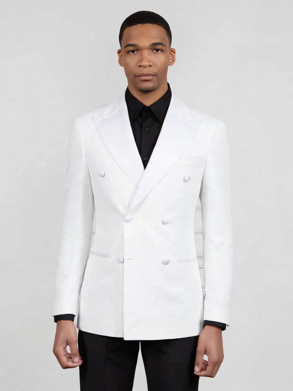Ivory Satin Peak-Lapel Double-Breasted Tuxedo Jacket 04