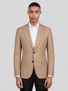 Camel Two-Button Notch-Lapel Suit Jacket 01