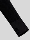 Onyx Ribbed-Weave Satin Shawl-Collar Sash-Belt Two-Button Double-Breasted Tuxedo Jacket 10