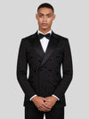 Onyx Jet Star-Bead Peak-Lapel Double-Breasted Tuxedo Jacket 02