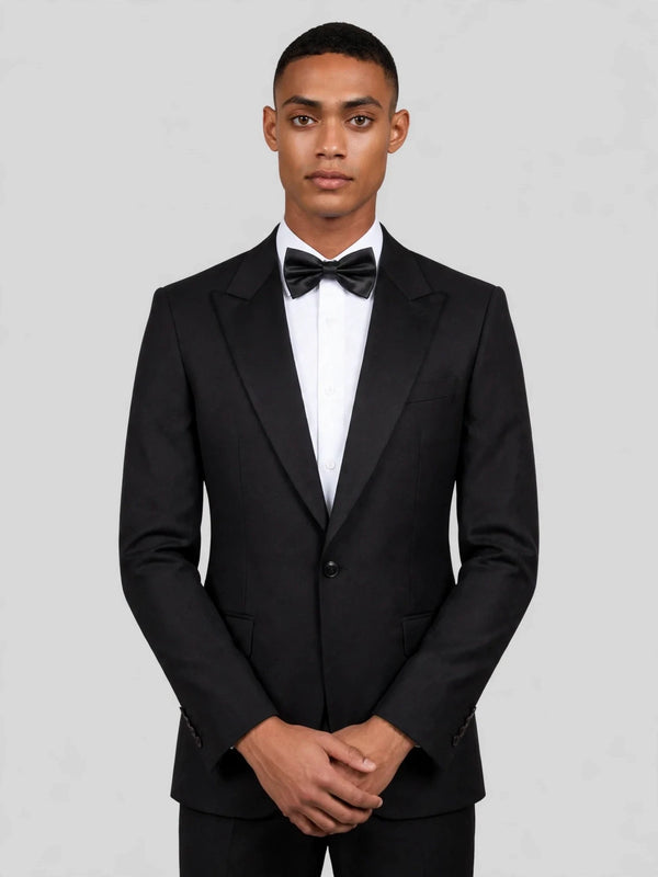 Onyx Single-Button Peak-Lapel Suit Jacket 02