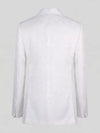 Ivory Jacquard Jetted-Pocket Satin Shawl-Collar Tuxedo Jacket 09
