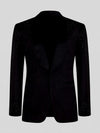 Onyx Jet Bead-Scatter Satin Shawl-Collar Tuxedo Jacket 07