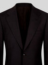 Espresso Two-Button Notch-Lapel Suit Jacket 08