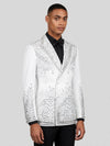 Ivory Silver Crystal Cascade Peak-Lapel Double-Breasted Tuxedo Jacket 06