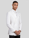 Snow White Paisley-Jacquard Satin Peak-Lapel Two-Button Double-Breasted Tuxedo Jacket 03