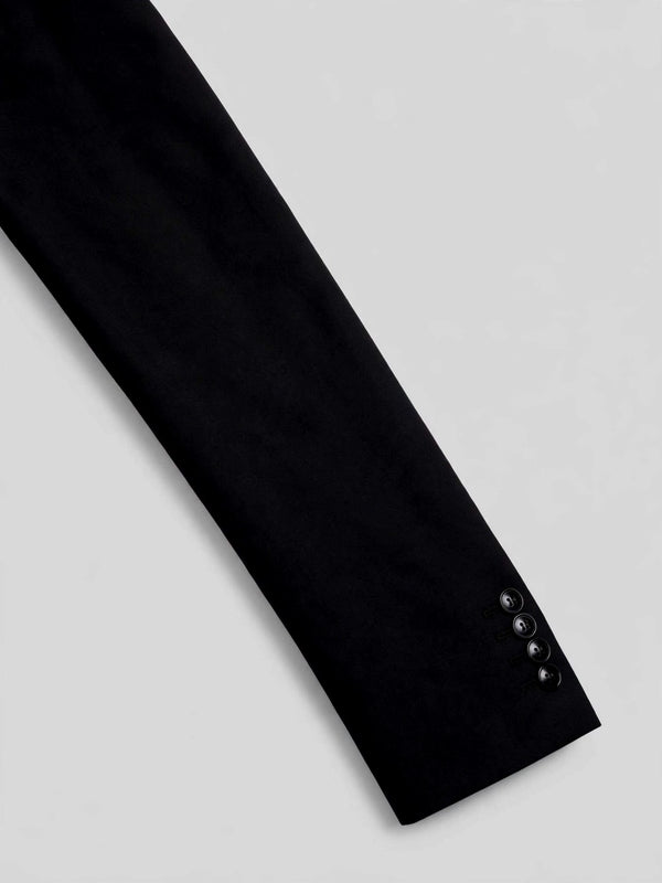 Onyx Pick-Stitch Patch-Pocket Peak-Lapel Double-Breasted Tuxedo Jacket 10