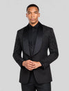 Onyx Jet Scatter Shawl-Collar Tuxedo Jacket 04