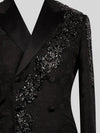 Onyx Jet Crystal Cascade Double-Breasted Tuxedo Jacket 08