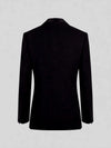 Onyx Pick-Stitch Patch-Pocket Peak-Lapel Double-Breasted Tuxedo Jacket 09