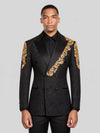 Onyx Gold Double-Breasted Tuxedo Jacket 04