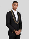 Onyx Gold Rope-Chain Shawl-Collar Tuxedo Jacket 03