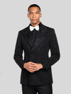 Onyx Jet Crystal-Dot Peak-Lapel Double-Breasted Tuxedo Jacket 05