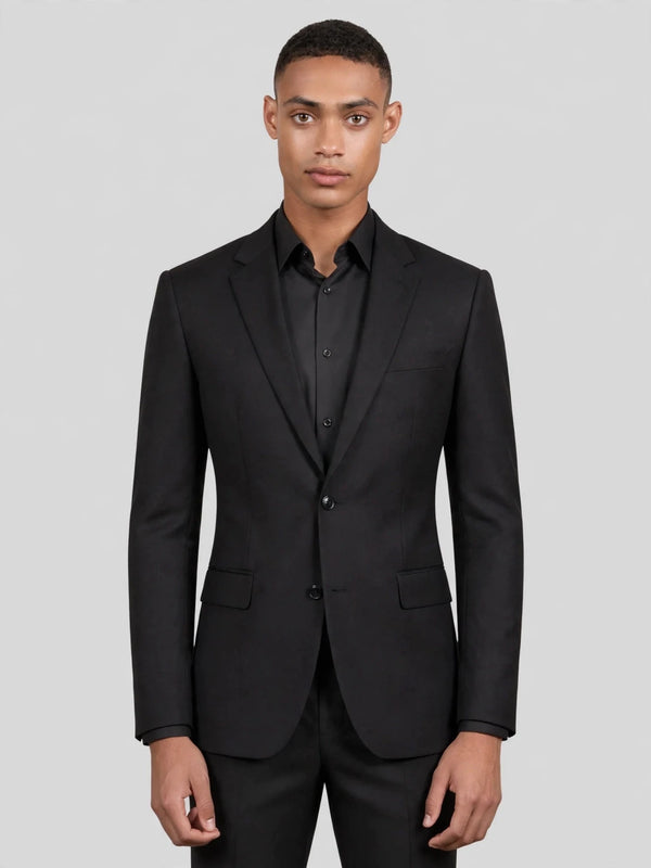 Onyx Two-Button Notch-Lapel Suit Jacket 04