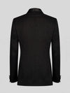 Onyx Satin Peak-Lapel Six-Button Double-Breasted Tuxedo Jacket 09