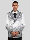 Ivory Jet Bead-Cascade Peak-Lapel Double-Breasted Tuxedo Jacket 05