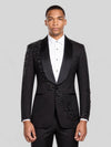 Onyx Jet Shawl-Collar Tuxedo Jacket 01
