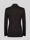 Onyx Jet Crystal-Mesh Shawl-Collar Double-Breasted Tuxedo Jacket 09