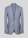 Slate Blue-Grey Two-Button Notch-Lapel Suit Jacket 07