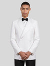 Snow White Paisley-Jacquard Satin Peak-Lapel Two-Button Double-Breasted Tuxedo Jacket 02