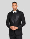 Onyx Classic Satin Shawl-Collar Tuxedo Jacket 05