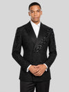 Onyx Crystal Double-Breasted Tuxedo Jacket 01