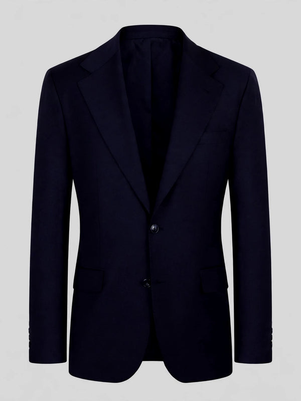 Midnight Navy Two-Button Notch-Lapel Suit Jacket 07
