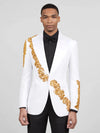 Ivory Gold Crystal Tuxedo Jacket 06