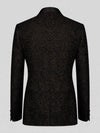 Onyx Crystal Scatter Shawl-Collar Tuxedo Jacket 09