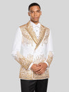 Ivory Gold Crystal Cascade Peak-Lapel Double-Breasted Tuxedo Jacket 03