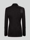 Onyx Jet Peak-Lapel Tuxedo Jacket 09