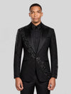 Onyx Jet Peak-Lapel Tuxedo Jacket 06