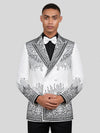 Ivory Jet Crystal Cascade Peak-Lapel Double-Breasted Tuxedo Jacket 05