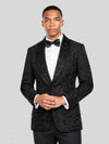 Onyx Jet Beaded Floral-Scroll Shawl-Collar Tuxedo Jacket 02