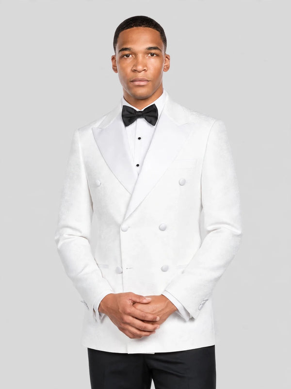 Ivory Satin Peak-Lapel Double-Breasted Tuxedo Jacket 02