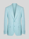 Aqua Two-Button Peak-Lapel Suit Jacket 07