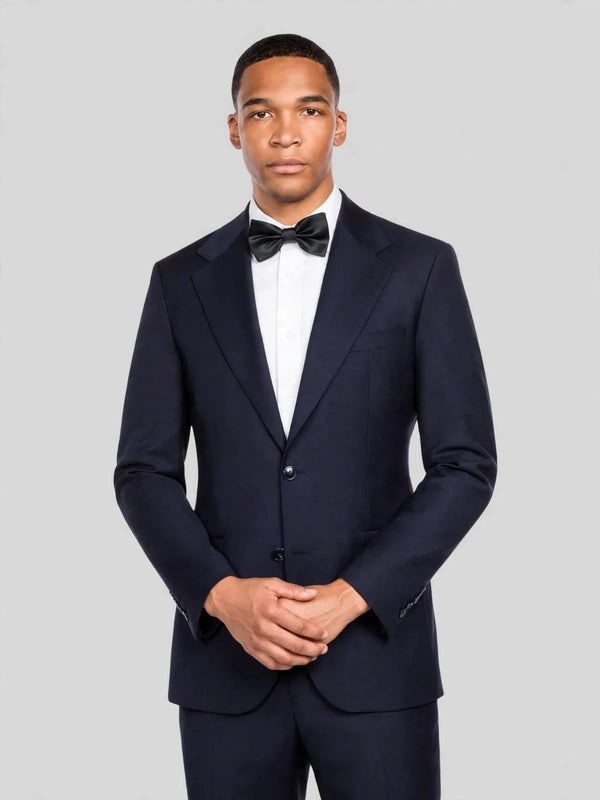 Midnight Navy Two-Button Notch-Lapel Suit Jacket 02