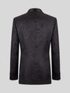 Onyx Tonal Paisley Satin Peak-Lapel Double-Breasted Tuxedo Jacket 09