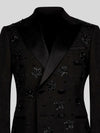 Onyx Jet Star-Bead Peak-Lapel Double-Breasted Tuxedo Jacket 08