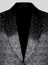 Onyx Silver Crystal Gradient Peak-Lapel Tuxedo Jacket 08