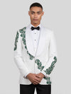 Ivory Emerald Crystal Vine Shawl-Collar Tuxedo Jacket 02