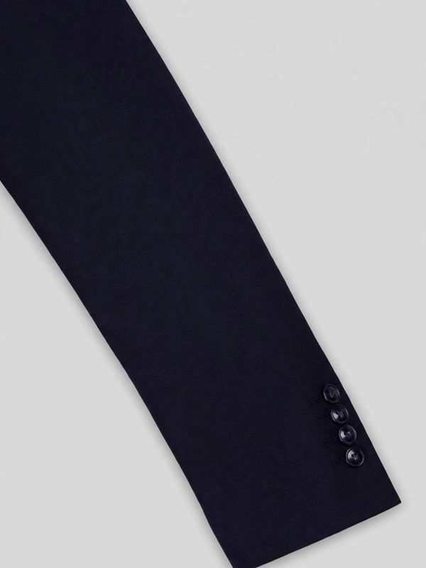 Midnight Navy Two-Button Notch-Lapel Suit Jacket 10